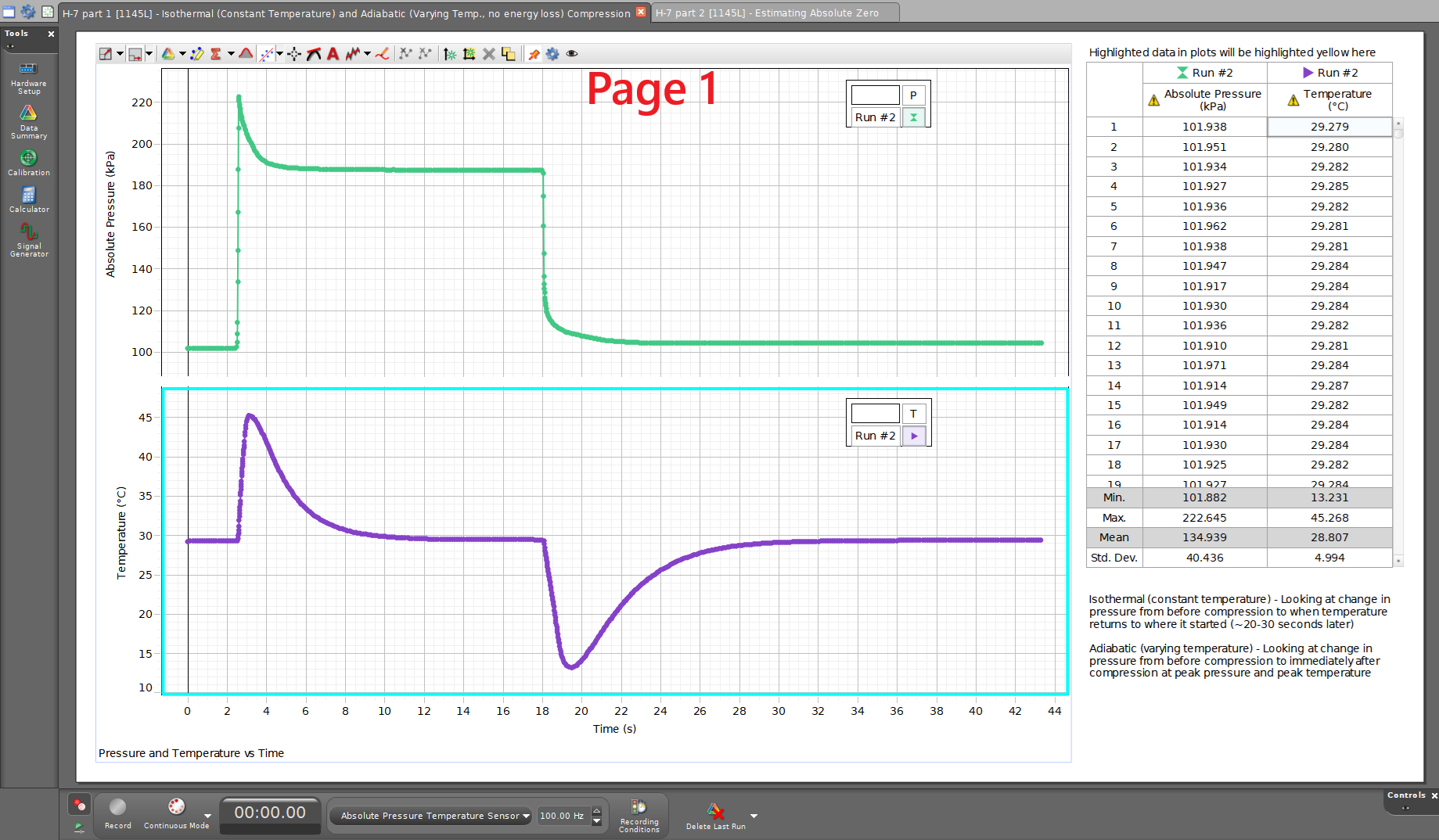 Example of Page 1 in today’s Capstone file for the different theromdynamic processes.